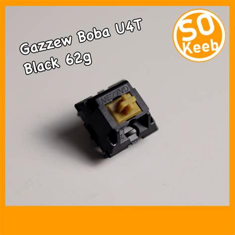 Gazzew Boba U T Black Switch G Tactile Thocky Mechanical