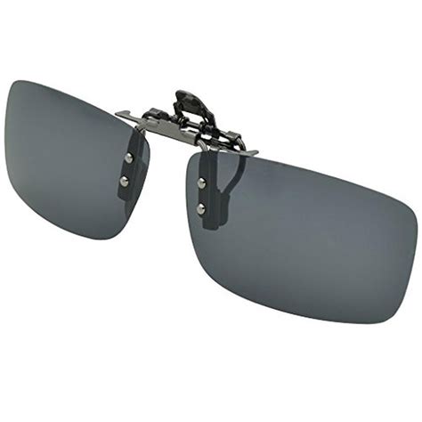 Besgoods Cycling Sport Polarized Clip On Flip Up Metal Clip Sunglasses