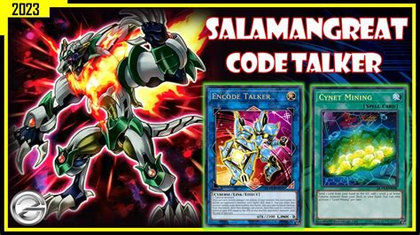 Yugioh Duel Links Salamangreat Code Talker Deck 2023 Best Cyberse