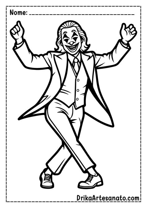 Desenho Do Coringa Para Colorir - 9