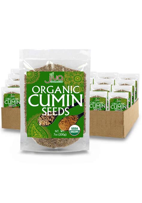 Amazon Jiva Organics USDA Organic Cumin Seeds Whole 7oz