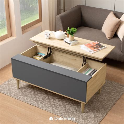 Jual Meja Dekoruma Mako Meja Tamu Coffee Table Ct Lift Up Hickory