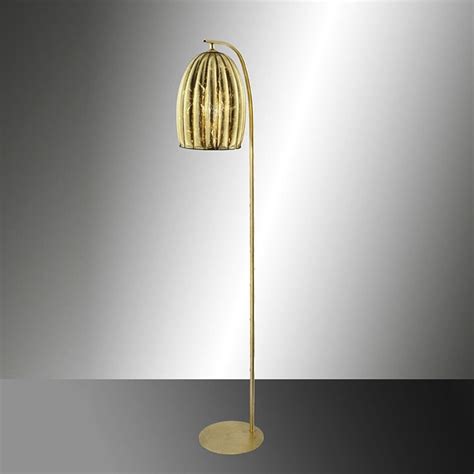 Piantana In Cristallo Foglia Oro Idfdesign