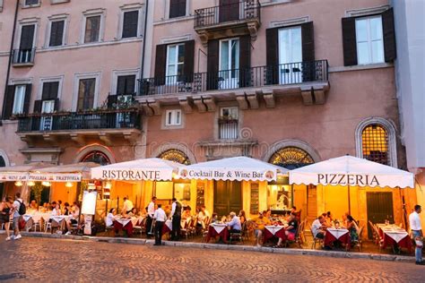 Restaurant in Piazza Navona, Rome, Italy Editorial Stock Photo - Image ...