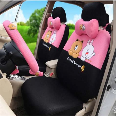 Buy 18pcs Summer Cartoon Universal Car Seat Covers