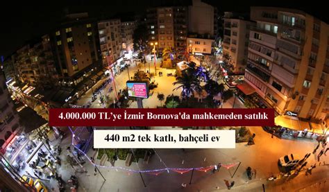 4 000 000 TLye İzmir Bornova da mahkemeden satılık 440 m2 tek katlı