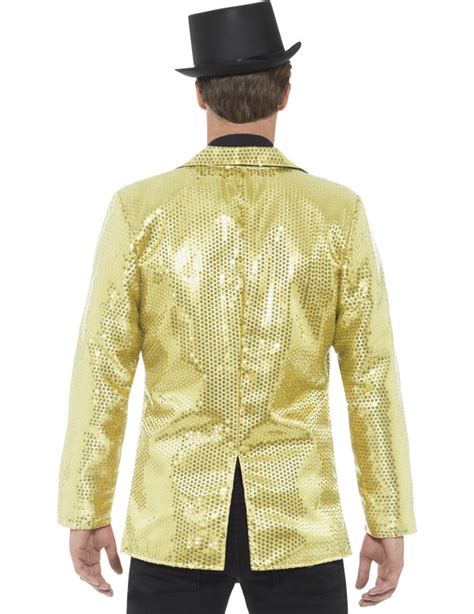 Luxus Disco Pailletten Jacke Gold G Nstige Faschings Kost Me Bei