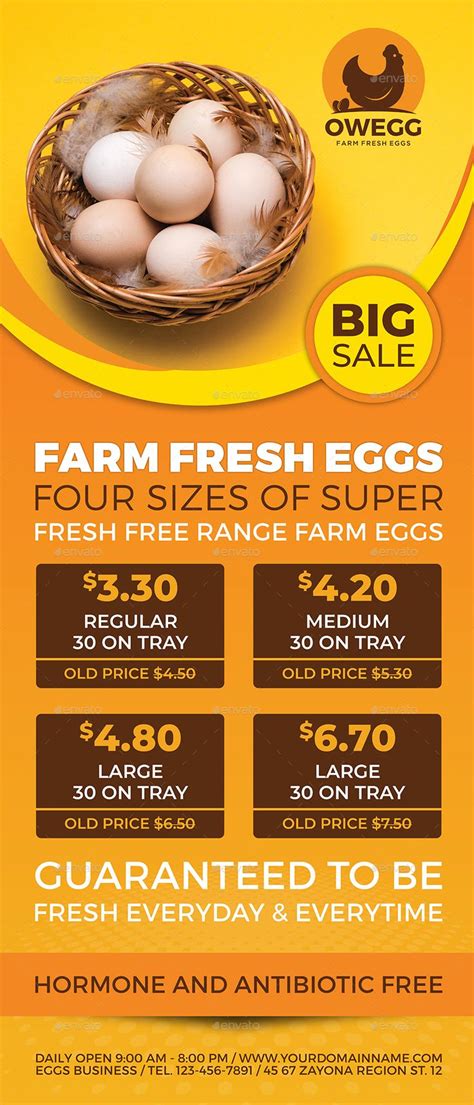 Farm Fresh Eggs Signage Banner Roll Up Template Farm Fresh Eggs Fresh Eggs Eggs