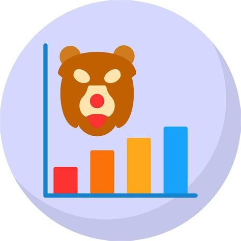 Bear Market Vector Icon Design Vector Art At Vecteezy