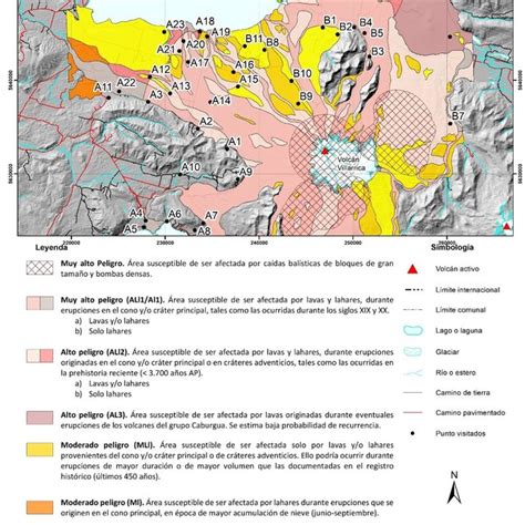 Mapa Geol Gico Del Volc N Villarrica Enfocado En La Zona De Villarrica