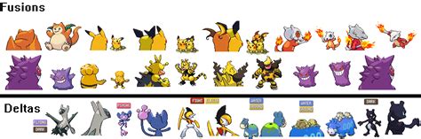 Pokemon Fusion Sprites By Zack The Dark On Deviantart