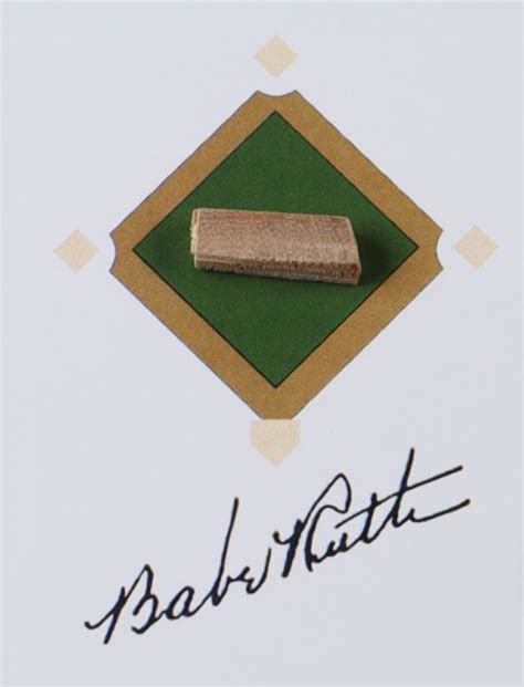 Babe Ruth Yankees X Custom Matted Game Used Baseball Bat Piece