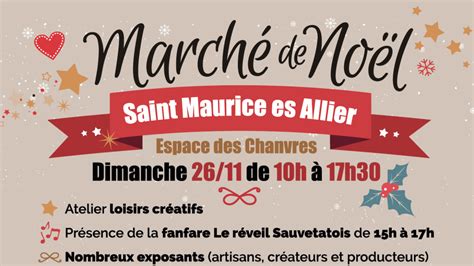 Marché de Noel Saint Maurice Es Allier Agenda