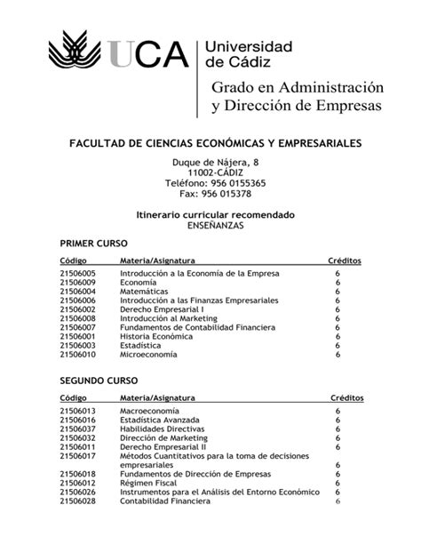 Grado en Administración y Dirección de Empresas