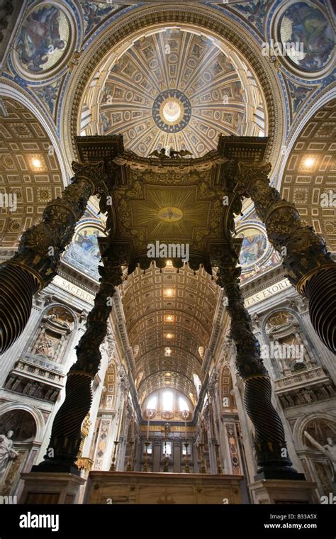 Rome, Italy, St. Peter's Basilica, interior view Stock Photo - Alamy