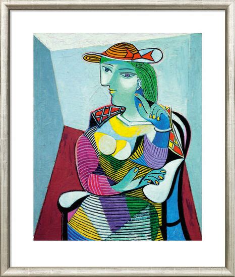 Bild Portrait Marie Thérèse Walter 1937 gerahmt von Pablo Picasso