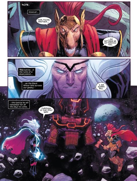 La Alianza De Thor Con Galactus Lleva A Un Conflicto Con Su Mayor Aliado