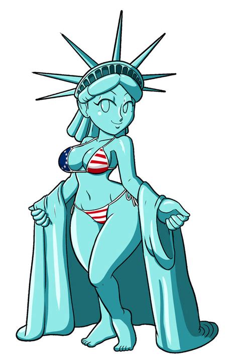 Statue of Liberty in a bikini by Tansau | Statue of Liberty Animation ...