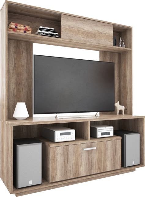 Modular Para Tv Londres Roble Nebraska Gris Delos Delos Modulares