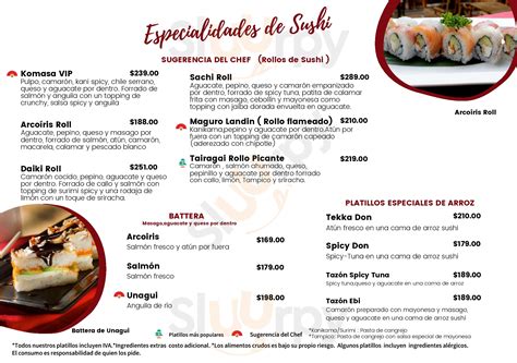 Daikoku Reforma Menù Ciudad De México Main Menu Sluurpy