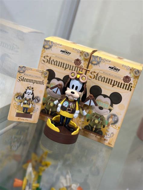 Miniso Mickey Mouse Collection Steampunk Stamp Blind Box Hobbies