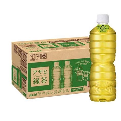 【楽天市場】アサヒ飲料 アサヒ飲料 アサヒ緑茶p630mlラベルレス 価格比較 商品価格ナビ