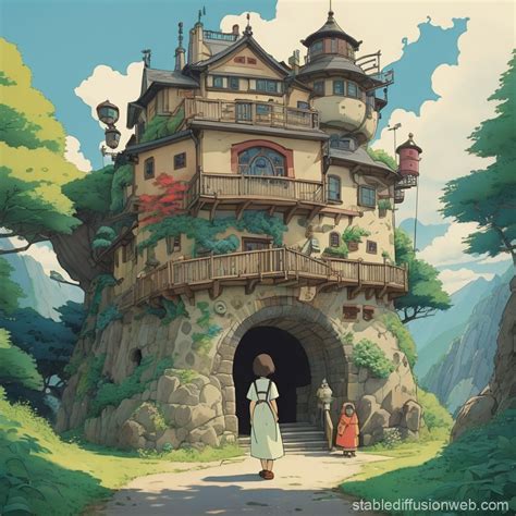 Studio Ghibli Illustration | Stable Diffusion Online