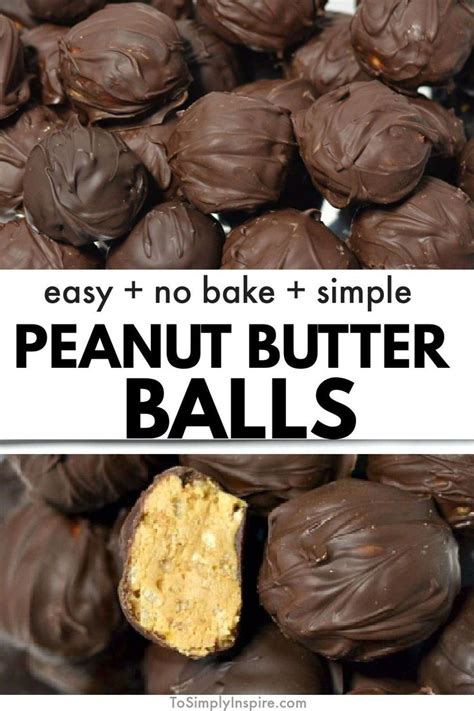 No Bake Chocolate Covered Peanut Butter Balls Peanut Butter Balls