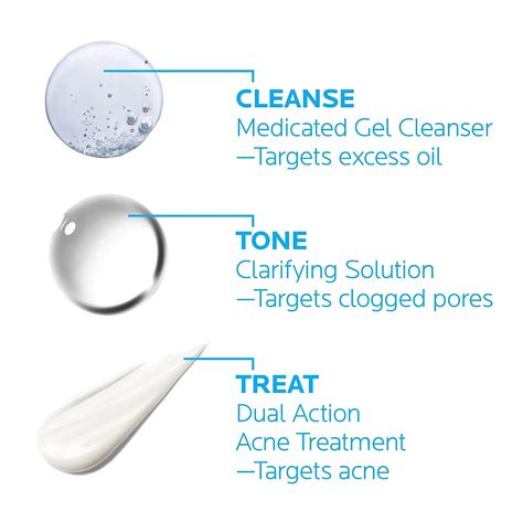 Buy La Roche Posay Effaclar Dermatological 3 Step Acne Treatment System