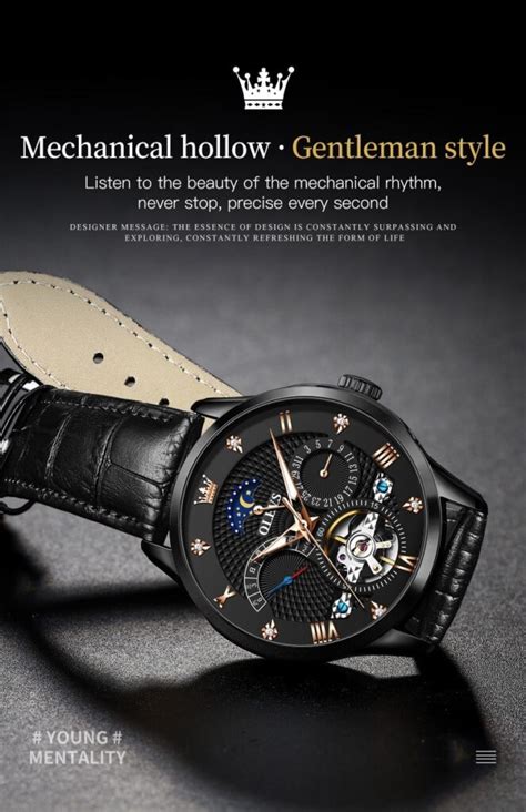 Olevs High Quality Movement Automatic Mechanical Sports Watch