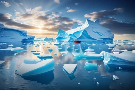 Premium AI Image | iceberg in Antarctica