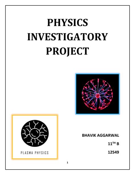 Physics Investigatory Project Final Physics Investigatory Project