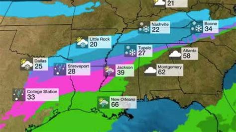 Ice And Snow For Areas Of The South - Videos from The Weather Channel