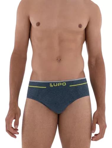 Cueca Slip Adulto Tradicional Microfibra Lupo Sem Costura