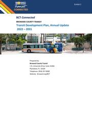 Transit Development Plan Annual Update Progress Report FY 2022 2031