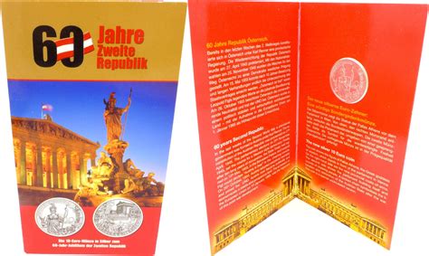 Österreich 10 Euro 2005 10 Euro Silbermünze 60 Jahre Zweite Republik