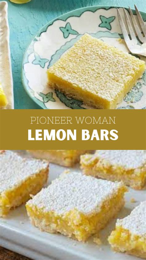 Pioneer Woman Lemon Bars Delish Sides Recipe In 2024 Lemon Bars Lemon Dessert Recipes