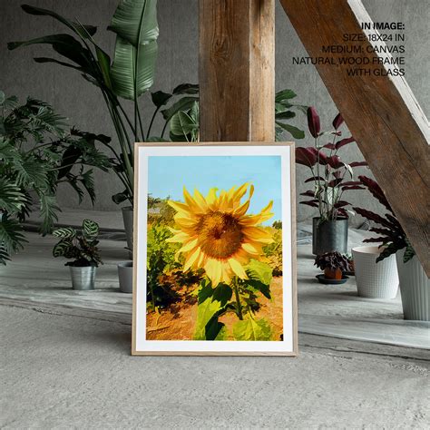 Abstract sunflower painting - BestOfBharat