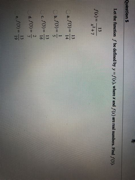 Solved Let The Function F Be Defined By Y F X Where X And Chegg