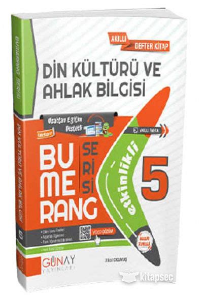 5 Sınıf Din Kültürü ve Ahlak Bilgisi Bumerang Serisi Etkinlikli Akıllı