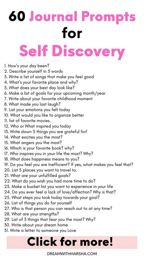 65 Uplifting Journal Prompts For Self Discovery Free Pdf Artofit