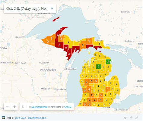 Counties Of Michigan Map - Map Of Rose Bowl