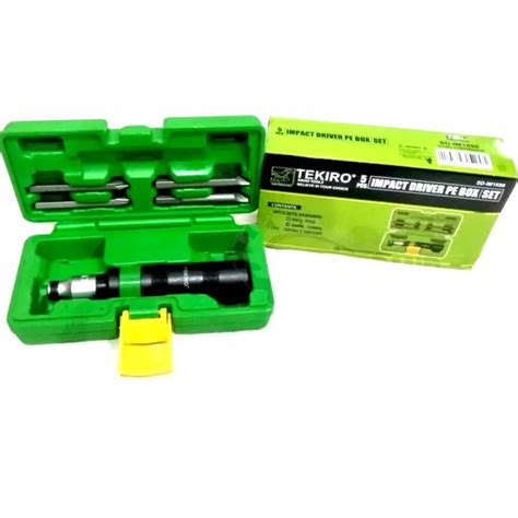 Jual OBENG KETOK SET 5 PCS BOX PE TEKIRO KOTAK PLASTIK PVC IMPACT