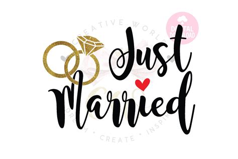 Just Married Just Married svg Wedding svg Bridesmaid svg | Etsy