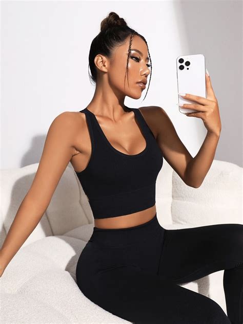 Shein Sport Slayoga Crisscross Backless Sports Bra Shein Usa