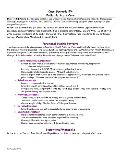 Imbalanced Nutrition Less Than Body Requirements Care Plan