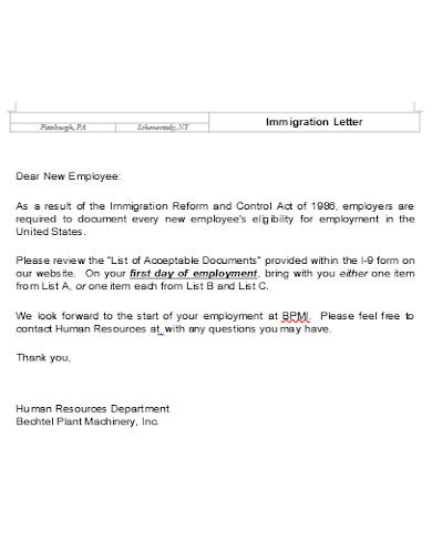 Immigration Letter 21 Examples Format How To Write Pdf