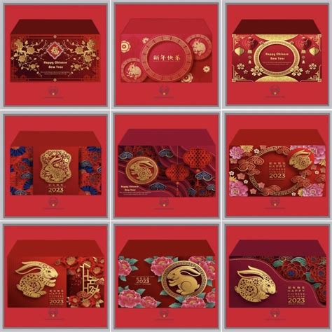 Jual Angpao Imlek 2023 Custom Tahun Kelinci Year Of The Rabbit Angpao