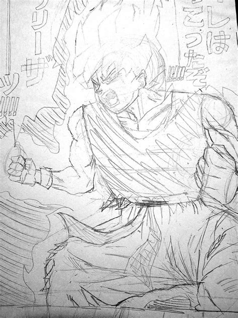 Goku manga panel(WIP) by acecat101 on DeviantArt