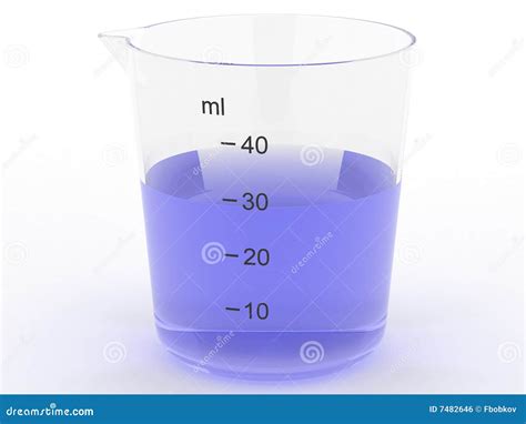 Measuring Glass With Blue Liquid Stock Photo Image Of Liquid